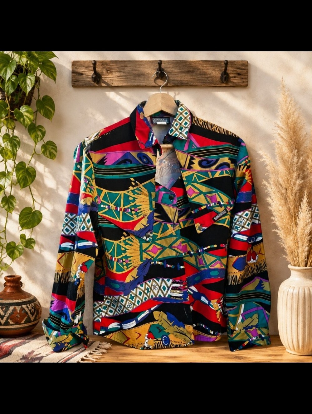 Roughrider By Circle T 90s Western Rodeo Shirt Womens